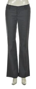 Mossimo Womens Pants Size 2 Navy White Speckled Bootcut Dress Slacks Polyester - Picture 1 of 5