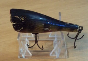 VINTAGE ANGELKÖDER ~ "CREEK CHUB BAIT CO" ~ Holz/GLAS Augen ~ "PLUNKER" ~ - Bild 1 von 9
