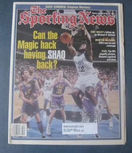 Revista Shaquille O'Neal--Orlando Magic--1995 Sporting News - Imagen 1 de 1