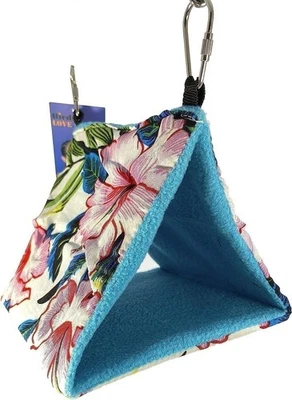 Rede suspensa colorida Birds LOVE cabana de papagaio - cama quente para dormir e relaxar - Imagem 1 de 4