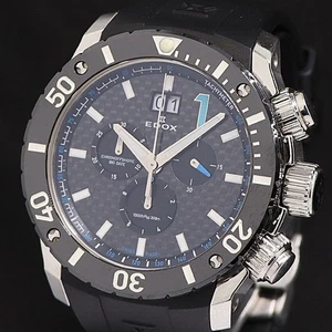 Reloj de cuarzo EDOX Chrono Offshore 1 10020 cronógrafo fecha grande para hombre - Imagen 1 de 4