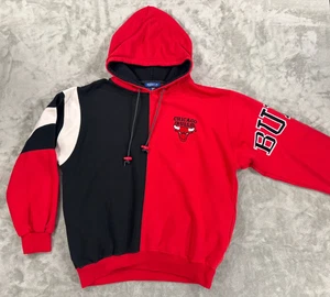 Vintage Starter Chicago Bulls Hoodie Herren XL rot schwarz NBA Sweatshirt Basketball - Bild 1 von 12