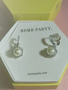 RBP3692 *Perfection In Sparkle* Ceramic Pearl - Rhodium Plating - Picture 1 of 6