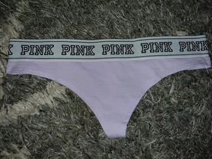Neu Vs Pink älterer Stil Baumwolle Logo Tanga Höschen Größe Small Lavendel  - Bild 1 von 2
