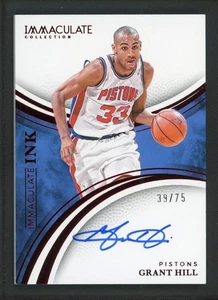 2024-25 GRANT HILL 39/75 AUTO PANINI IMMACULATE COLLECTION INK AUTOGRAPHS - Picture 1 of 2