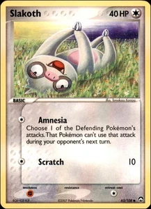 Pokemon - Slakoth #63/108 - Power Keepers Common - Picture 1 of 2