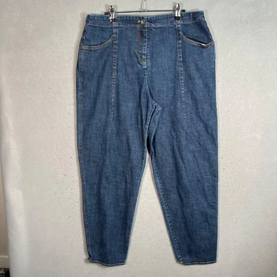 Ischiko Oska Womens Size 3 Blue Denim Tapered Leg Jeans - Image 1 of 4