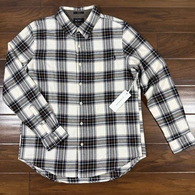 AG Adriano Goldschmied Men's Size Large Plaid Cloud Soft Flannel Aiden Shirt - Image 1 of 4