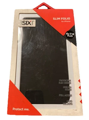 3SIXT Slim Folio iPhone 6S/7/8 Plus Negro Nuevo Foto 1 de 3