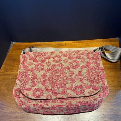 Bandolera MARUCA Tapiz - Flora Rojo Floral Jacquard Boho Messenger Foto 1 de 4