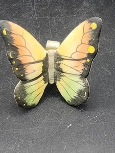 Vintage Lefton Butterfly Clip On Ornament Figurine RARE HTF - Picture 1 of 5