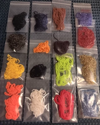 ORVIS Premium Fly Tying Chenille-Assorted Types, Colors and Sizes-Great Value!!! - Image 1 of 3