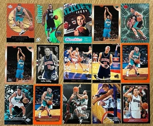 Mike Bibby (lote de 15 cartas) con Rookies RC’s e Insert Grizzlies, Kings EX-NrMint - Imagen 1 de 5