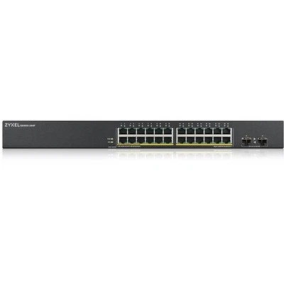 ZYXEL GS1900-24HPv2 24-Port Gigabit Smart Managed PoE Switch | 24 PoE+ Ports at - Image 1 of 4