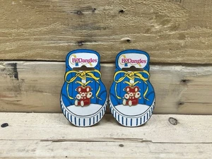 Vintage Paar "BoDangles" Schnürsenkel Charms rote Teddybären - Bild 1 von 2