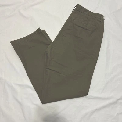Bob Timberlake Men's Travel Pants Green 34 X 32 Chinos Flat Front Slash Pckt Foto 1 de 4
