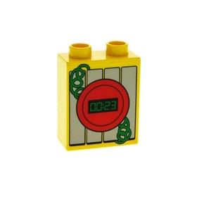 1x Lego Duplo Theme Brick Yellow 1x2x2 Digital Display 23 Set Cars 5828 4066pb397