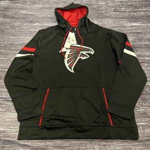 Atlanta Falcons NFL Team Apparel Pullover Black Hoodie Sweatshirt Men Size XL - Picture 1 of 7