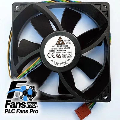 1PCS Brand New Delta fan AUB0912HH DC 12V 0.40A 92*92*25mm 4-wires cooling fan - Image 1 of 3