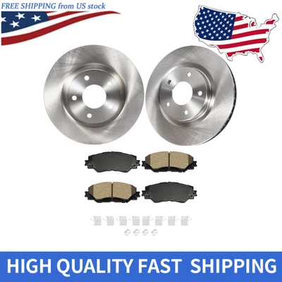 Rotores y pastillas de freno delanteros para Toyota RAV4 Prius V Scion xB Lexus HS250h 2,5 L Foto 1 de 4
