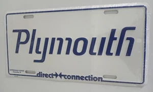 PLYMOUTH DIRECT CONNECTION Booster License Plate Mopar - Picture 1 of 2