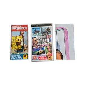 Sony PSP Grand Theft Auto Vice City Stories solo custodia gioco, manuale e mappa NO GIOCO - Foto 1 di 6