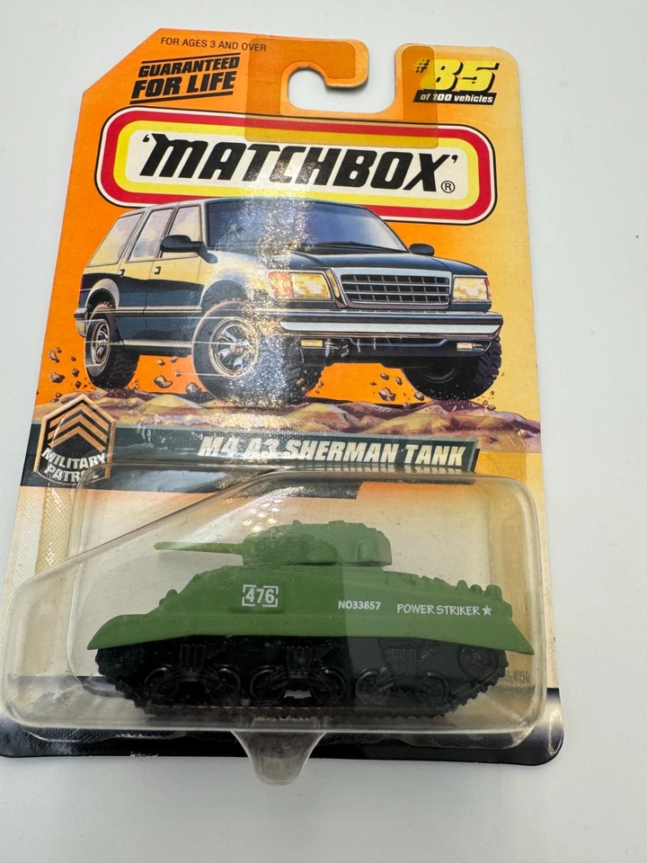 1998 Matchbox M4 A3 Sherman Tank # 85 36450 Die-Cast  - Imagem 1 de 1