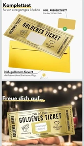 Gutschein zum selber ausfüllen mit Rubbelaufkleber - Rubbelkarte zum beschriften - Bild 1 von 3