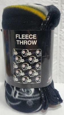 Pittsburgh Steelers 50" por 60" casco polar manta de lanzamiento repetido - NFL Foto 1 de 2