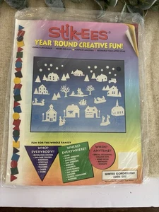 Stick-ees Window Adlings Winter Wonderland Code WW Vintage Teacher 1994 - Imagen 1 de 2