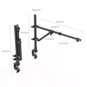 SmallRig Support de Bureau pour Caméra Triangle, Trépied avec Support Téléphone pour Lumière 4304 - Photo 1 sur 5