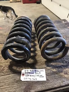 1989-1993 DODGE RAM 250 1ST GEN CUMMINS 2WD FRONT SUSPENSION COIL SPRINGS COILS - Picture 1 of 6