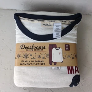 Dearfoams Cozy Comfort Damen S Small Mama Bear Family 2-teiliges Pyjama Set - Bild 1 von 5