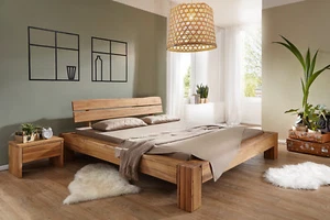 Bett Doppelbett Campo 200x200 cm Wildeiche Baumkante VORRÄTIG!!! - Bild 1 von 1
