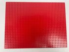 Lego Red Baseplate 40x30 Pegs 12.5”x9.5”