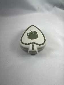 Wedgwood Collectors Society Jasperware Sage Green Spade Trinket Box W/ Lid  - Picture 1 of 8
