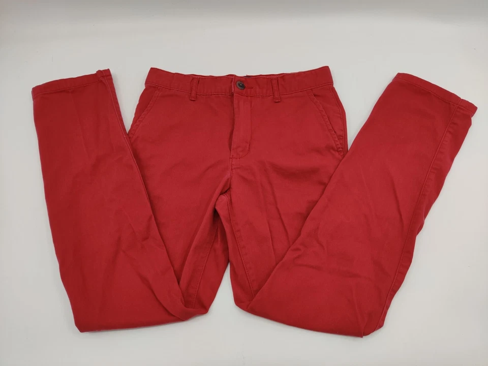 Pantalones chinos de vestir rojos talla 14 para niños Foto 1 de 4
