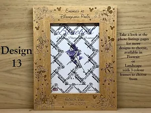 Personalised Disney Memories Photo Frame Gift Engraved With Your Choice Text - Picture 1 of 23
