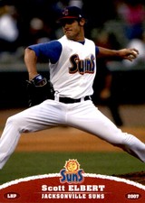 2007 Jacksonville Suns Grandstand #8 Scott Elbert Seneca Missouri Baseball Card