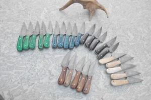 lot of 25 Custom Damascus Handmade Mini Hunting Kinfe Skinners Awesome Handles - Picture 1 of 13