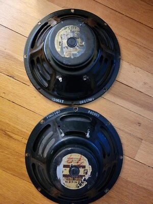 1965 1966 JENSEN C10Q  220506 220617 ORIGINAL CONE PAIR FENDER VIBROLUX REVERB - Image 1 of 4