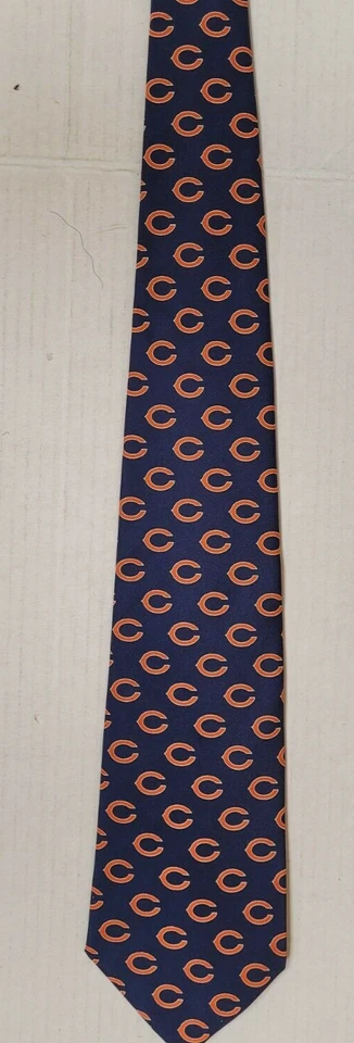 Corbata de cuello del equipo NFL Chicago Bears (patrón polietileno) NUEVA Foto 1 de 1