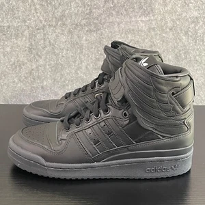 Adidas Hombres Zapatos 7.5 Negro Cuero Originales Jeremy Scott JS Wings 4.0 Tenis - Imagen 1 de 10