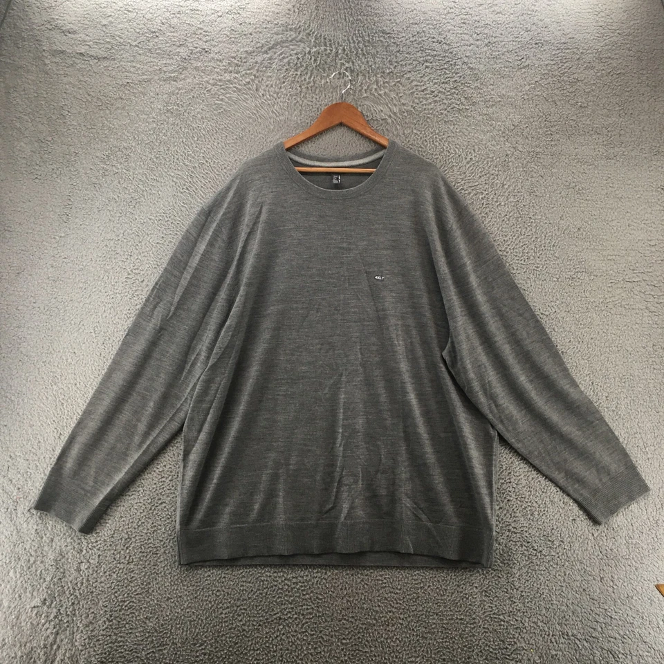 Suéter Van Heusen Para Hombres 4XL Gris Manga Larga Pullover Mezcla de Lana Cuello Redondo NUEVO Foto 1 de 4