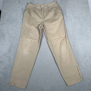 Vtg Patagonia Pants Mens 35 (Fits 32x32) Khaki Tan Quandary Pleated Outdoor Flaw - Picture 1 of 12