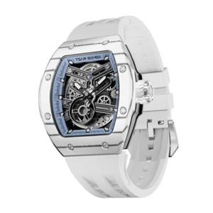 Tsar Bomba Automatique Squelette Interchangeable Tonneau Inox Acier , TB8218 - Picture 1 of 5
