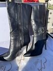 Fashion Pointy Toe Stiletto Mid-Calf Knee High Boots Size 7.5. In Good Condition