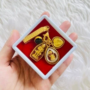 Ganesha Thao Wessuwan amuleto tailandés Salika Naga bola de cristal poderoso conjunto de la suerte - Imagen 1 de 7