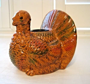 Russ Berrie Thanksgiving Türkei Keramik Kerzenständer Halter Figur - Bild 1 von 7