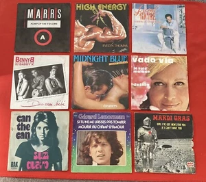Lot 9x Vinyls Marrs Benny B Dalida Quatro Mardi Gras Midnight VG / VG+ 45T SP - Picture 1 of 1